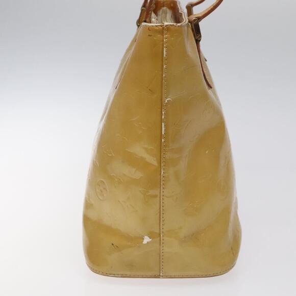 LOUIS VUITTON Monogram Vernis Houston Hand Bag Beige M91004 - Picture 5 of 13